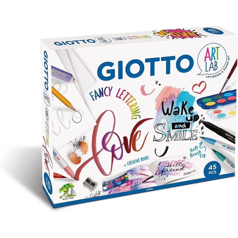 Σετ δημιουργίας Giotto Art Lab Lettering 7 Paper Set (45 τμχ.)