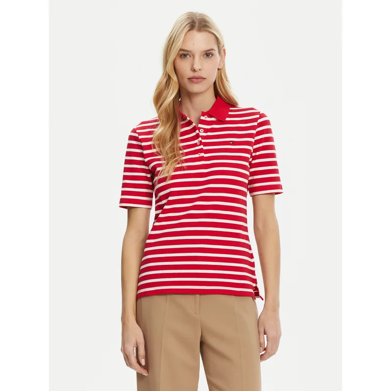 Tommy Hilfiger Polo 1985 WW0WW43224 Κόκκινο Regular Fit