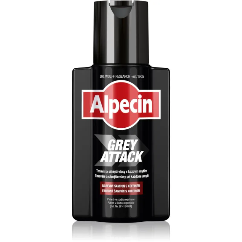 Alpecin Grey Attack σαμπουάν καφεϊνης κατά των ηλεκτρισμένων μαλλιών για άντρες 200 ml