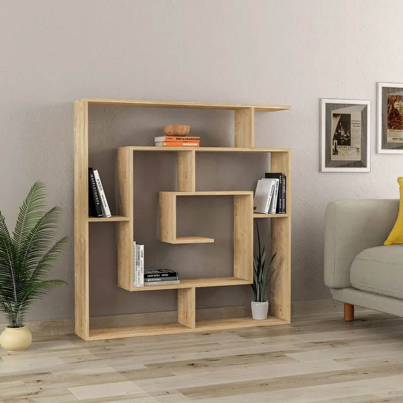 Βιβλιοθήκη Labirent - Sapphire Oak 855Dte5304 (125x128,6x22 cm)