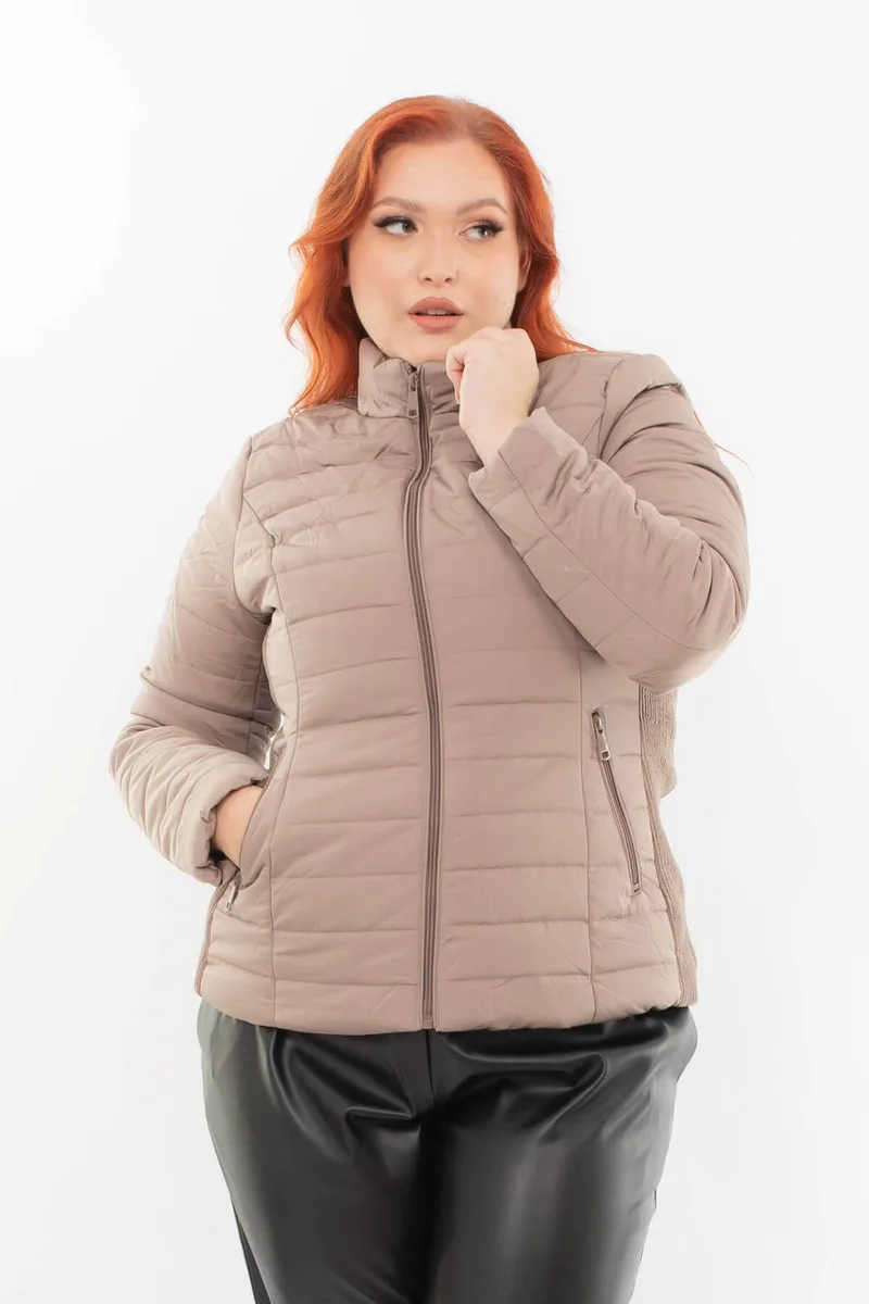 ΜΠΟΥΦΑΝ PLUS SIZE ΚΟΝΤΟ ΕΛΑΦΡΥ ΕΠΟΧΗΣ ΜΠΕΖ ΜΠΕΖ