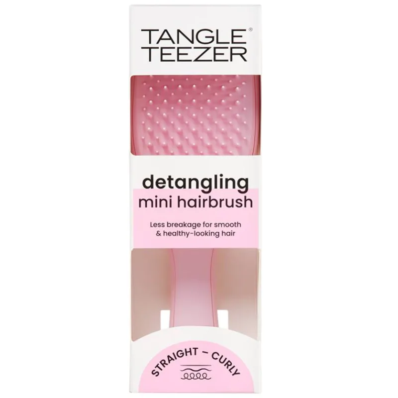 Tangle Teezer The Mini Ultimate Detangler Ice Blue & Sweet Πορτοκαλί Mini Βούρτσα Μαλλιών για Ξεμπέρδεμα Χωρίς Σπάσιμο & Εύκολη Μεταφορά 1 Τεμάχιο
