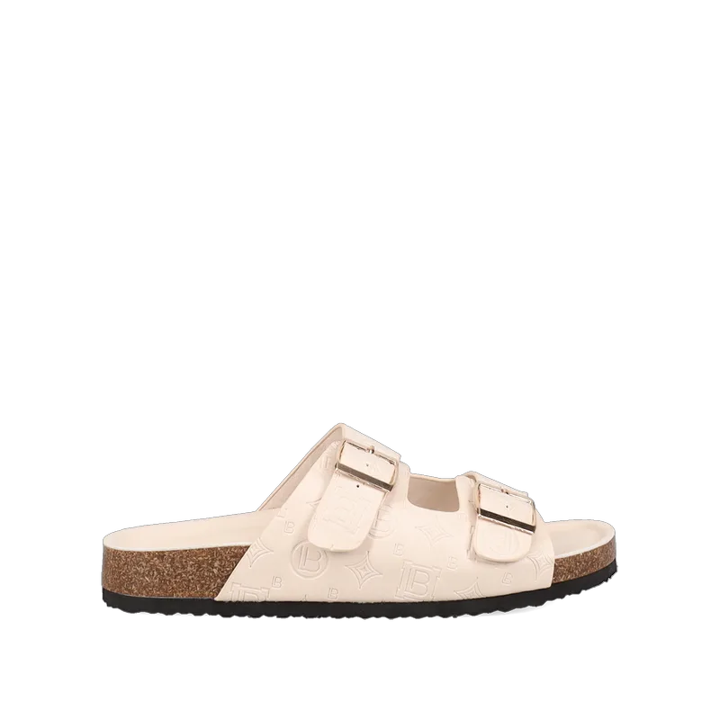 Εκρού footbed σανδάλι