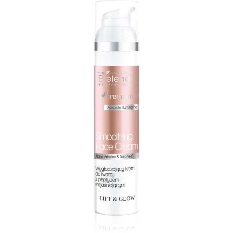 Bielenda Professional Lift & Glow Smoothing Face Cream λειαντική κρέμα για λαμπρή επιδερμίδα 100 ml