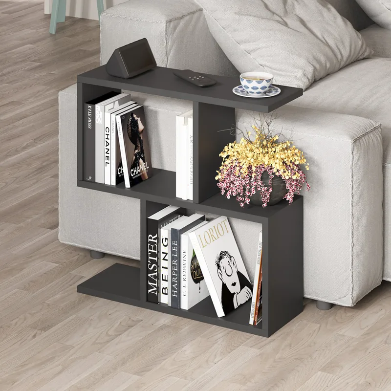 Τραπεζάκι Σαλονιού Homemania - Silky Black 776Hms2872 60x60x20 cm