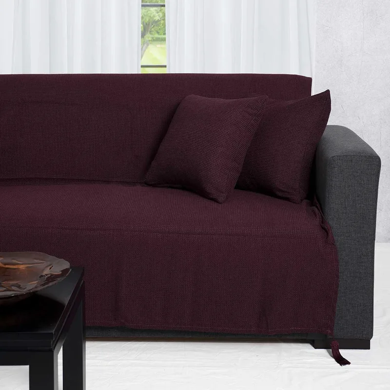 Ριχτάρι Καναπέ Διθέσιου (180x250) Silk Fashion 9925 Μελιτζανί