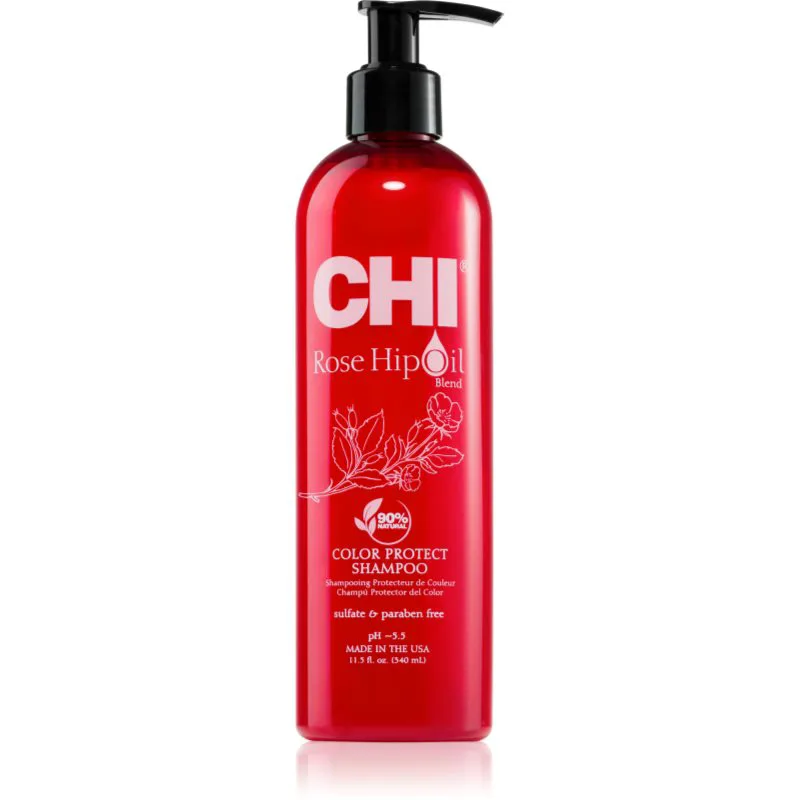 CHI Rose Hip Oil Shampoo σαμπουάν για βαμμένα μαλλιά 340 ml