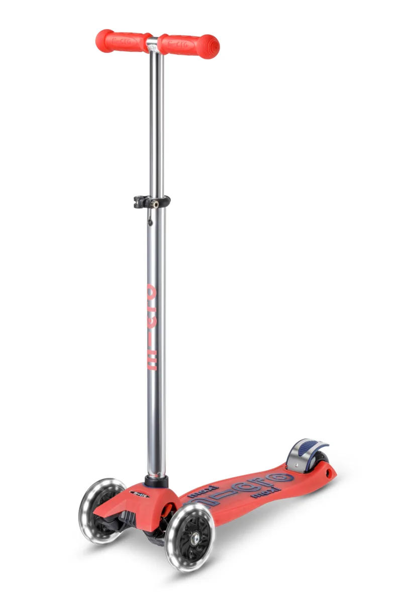 Πατίνι Maxi Micro Deluxe Glow LED - Aura Red