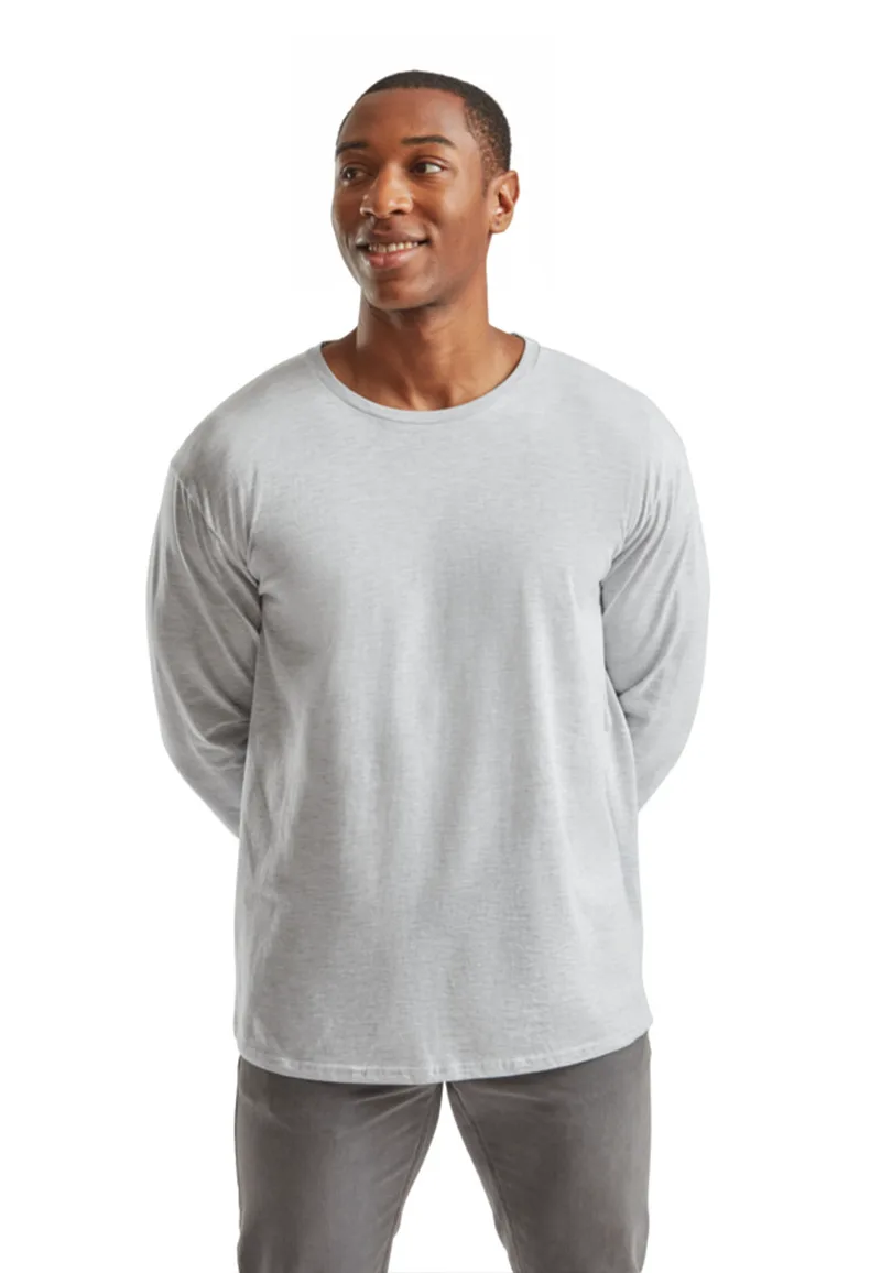 Μακρυμάνικο T-Shirt Iconic 150 Fruit of the Loom 61-446-0 Heather Grey