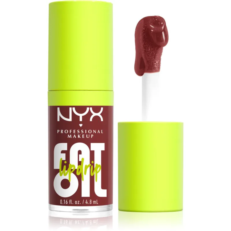 NYX Professional Makeup Fat Oil Lip Drip Έλαιο για τα χείλη απόχρωση Sprinkle Sprinkle 4.8 ml