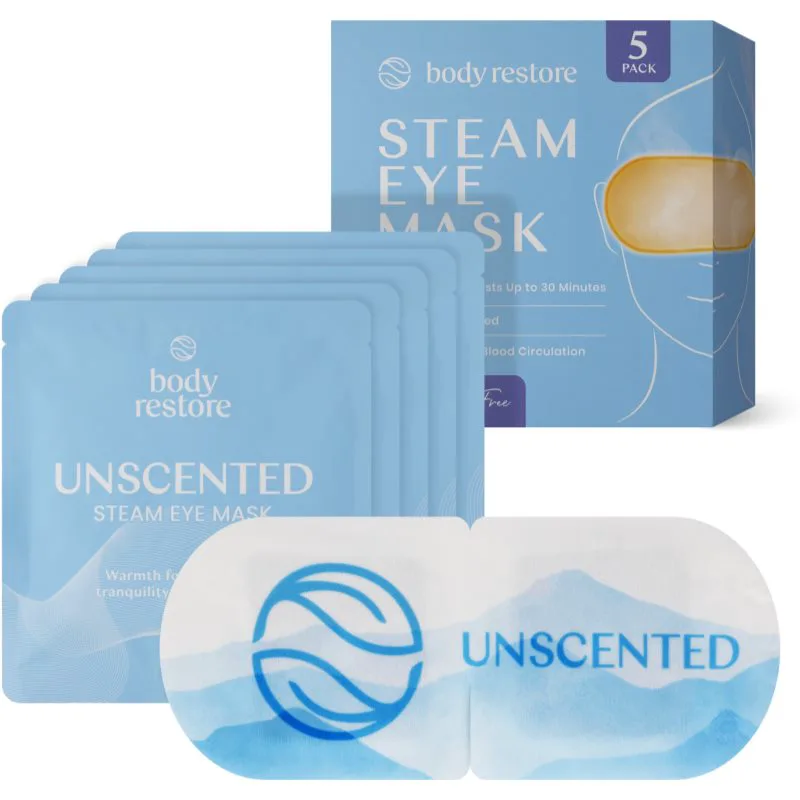 Body Restore Steam Eye Mask Unscented μάσκα για την περιοχή των ματιών χωρίς άρωμα 5 τμχ
