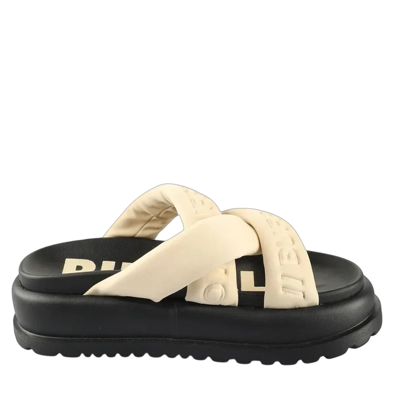 Γυναικείες Palma Cross Παντόφλες Μπεζ Buffalo BUF1602278-CREAM/BLACK