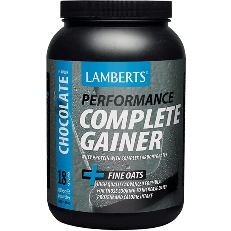 Lamberts Performance Complete Gainer Powder Συμπλήρωμα Διατροφής Πρωτεΐνης Ορού Γάλακτος για Ενίσχυση & Αποκατάσταση των Μυών με Γεύση Σοκολάτας 1816g