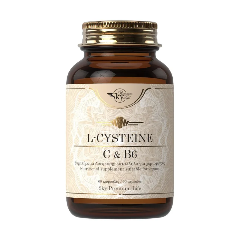 Sky Premium Life L-Cysteine Vitamins C & B6 60tabs,Συμπλήρωμα Διατροφής με Αντιοξειδωτική Δράση & Ενισχύει το Ανοσοποιητικό