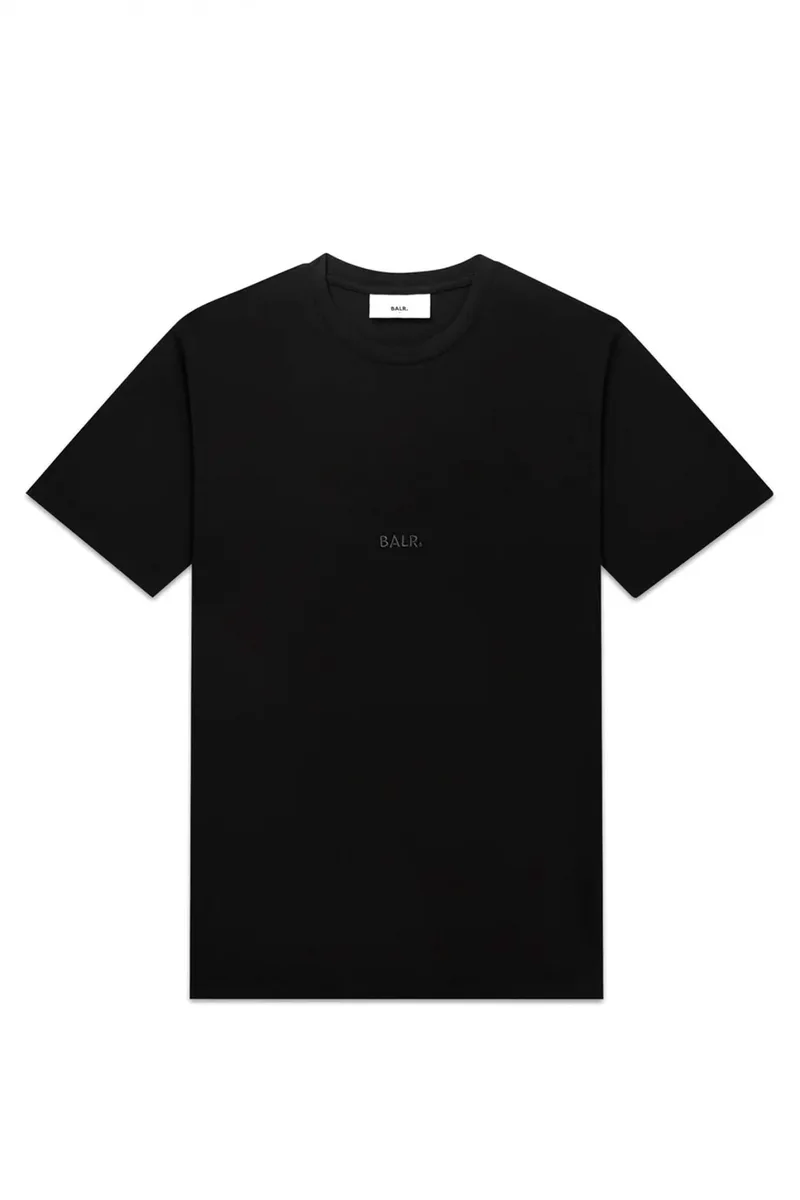 BALR. T-SHIRT SLIM FIT LOGO ΜΑΥΡΟ