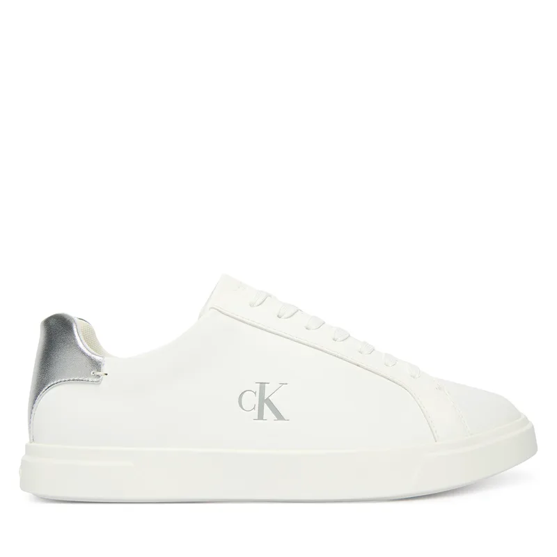 Αθλητικά Calvin Klein Low Pro Cups Laceup Lth Met HW0HW02846 Λευκό