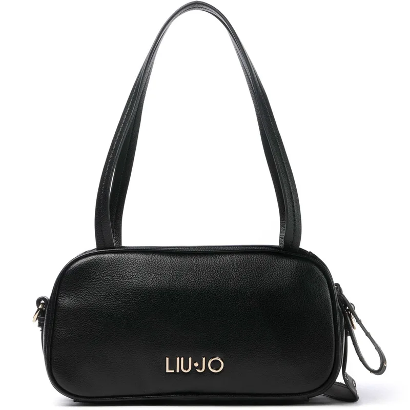 LIU JO μαύρη τσάντα ώμου AA6048