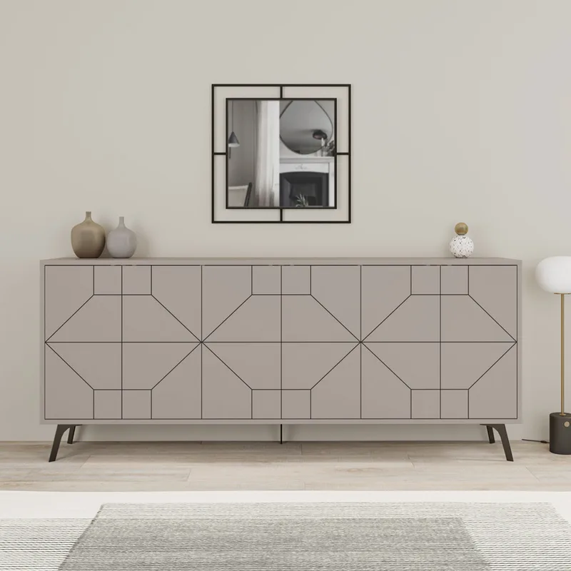 Κονσόλα Dune 183 - Light Mocha 855Dte4234 (184x77,4x35 cm)