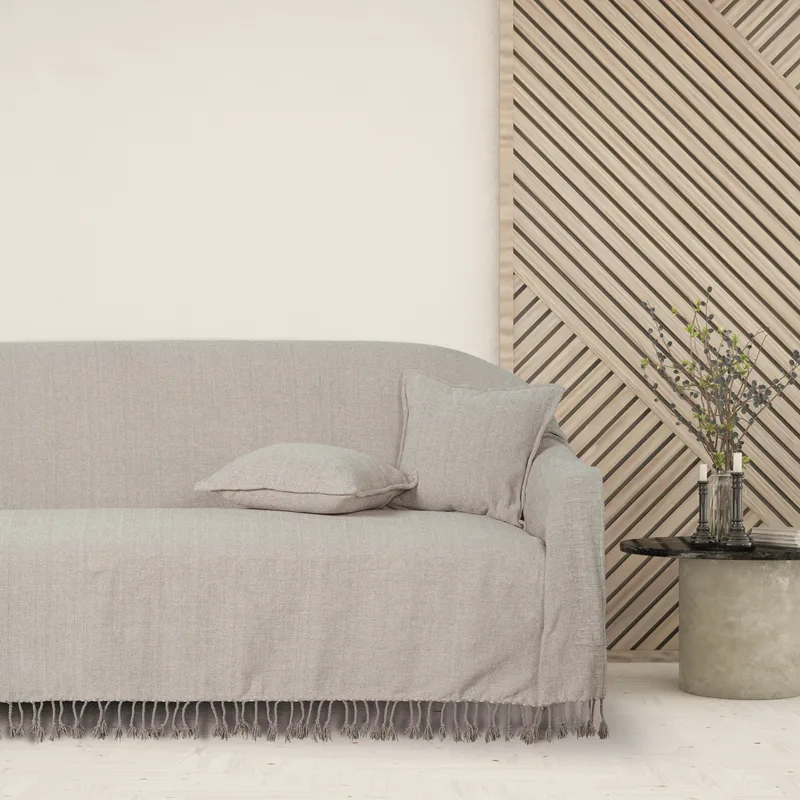 Ριχτάρι Chenille Τριθέσιος 180x300εκ. Throws Line 0272 Light Grey Das Home (Ύφασμα: Chenille, Χρώμα: Γκρι) - Das Home - 420618300272