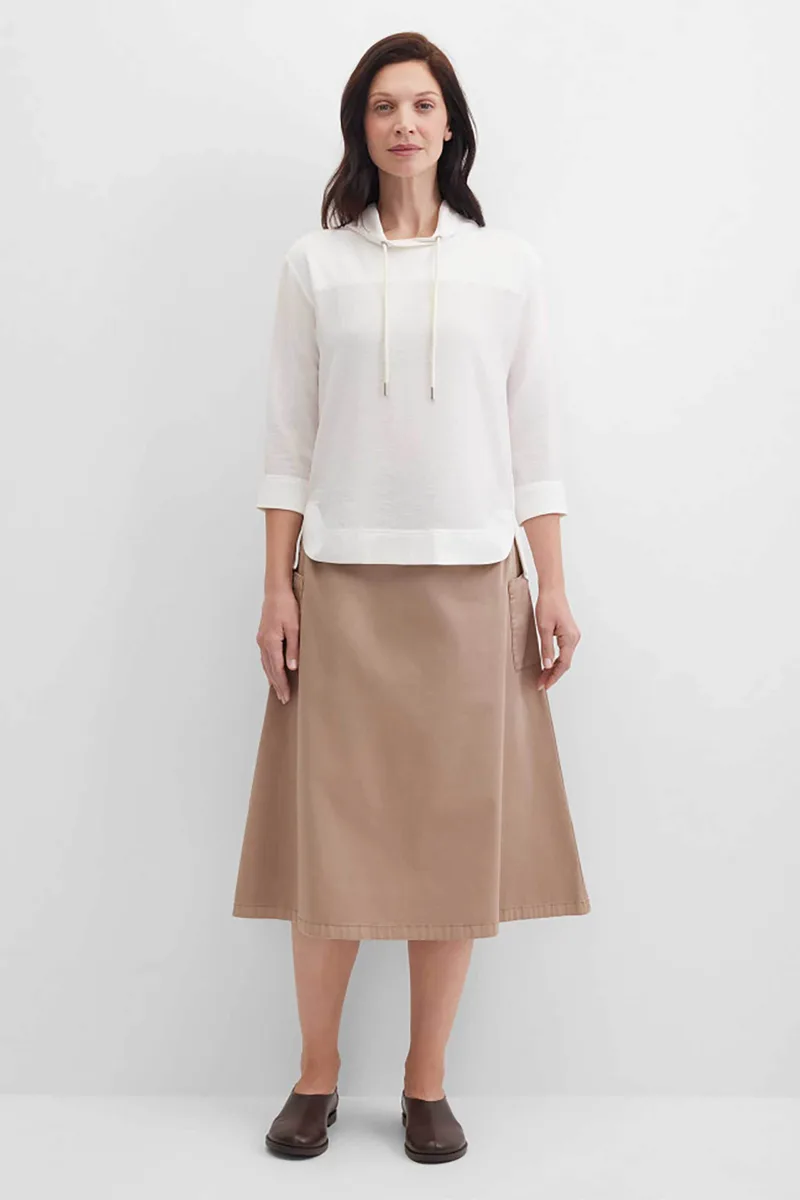 Gerry Weber γυναικεία φούστα midi με τσέπες - N65617144042 Μπεζ