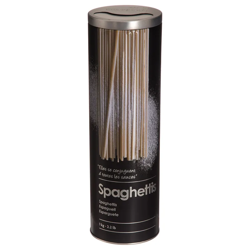 Δοχείο Για Σπαγγέτι 1kg (Φ8.5x27) F-V Embossed Black 136304