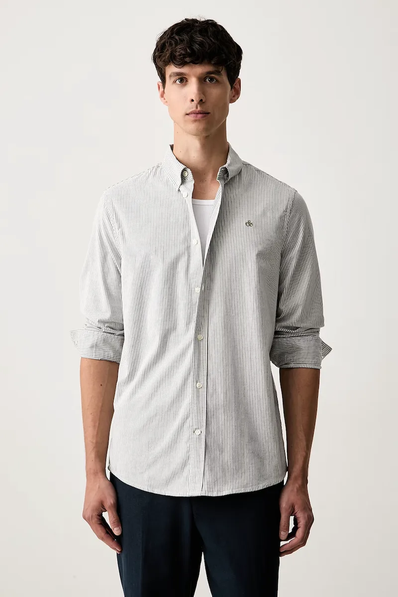 Scotch & Soda πουκάμισο ανδρικό βαμβακερό με ελαστάν