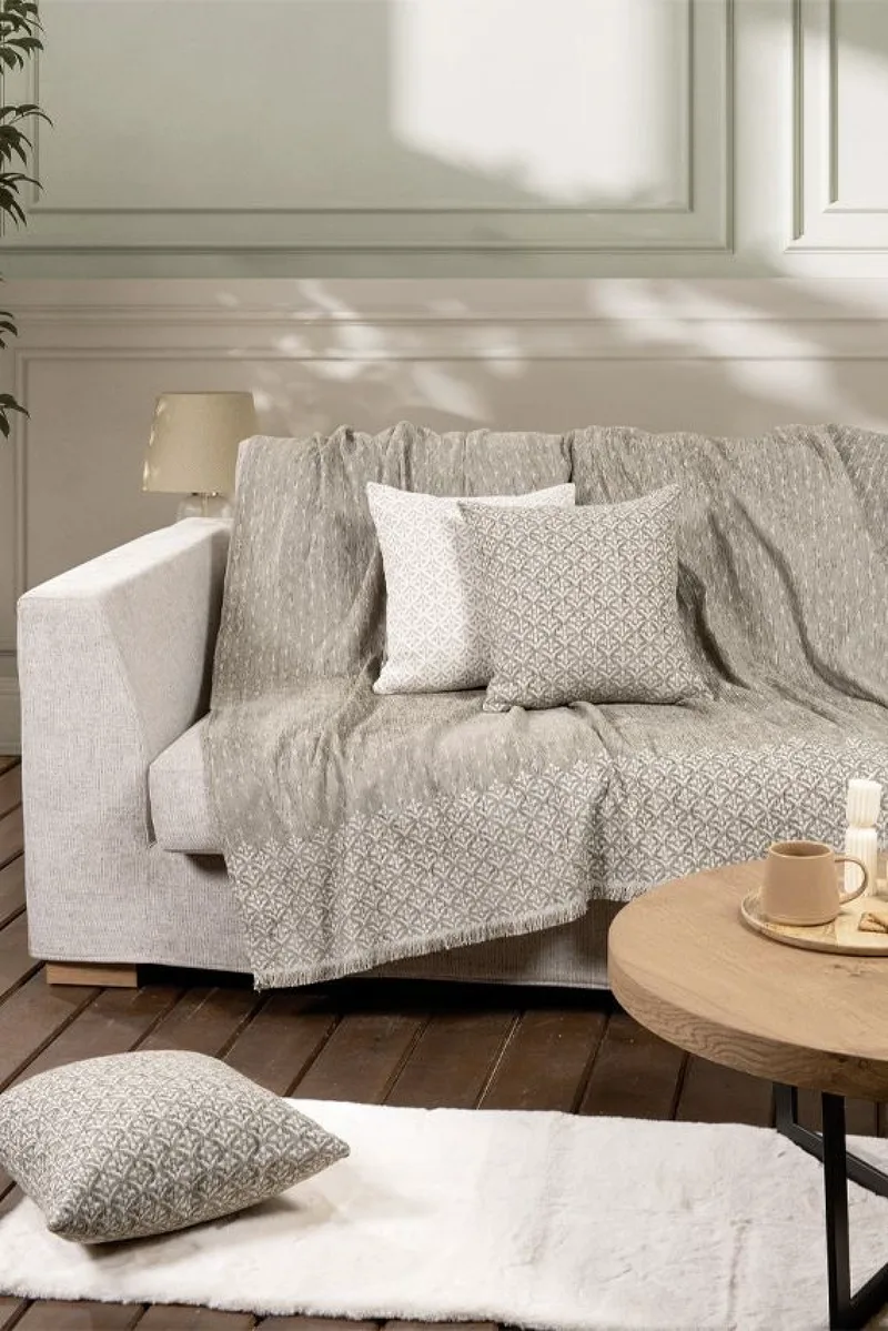 Ριχταρι Τετραθεσιου Καναπε Roselle Taupe Nima 180x350x0cm Μονόχρωμο