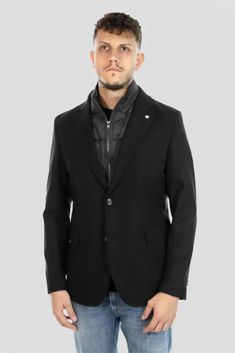 MANUEL RITZ Ανδρικό Μαύρο Giacche Blazer