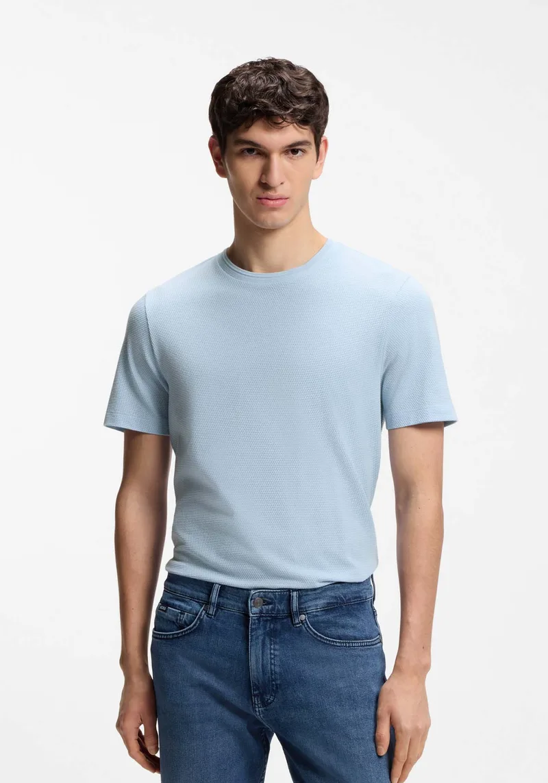 BOSS Κοντομάνικη T-shirt Tiburt 240 - 50452680 450 Light Blue