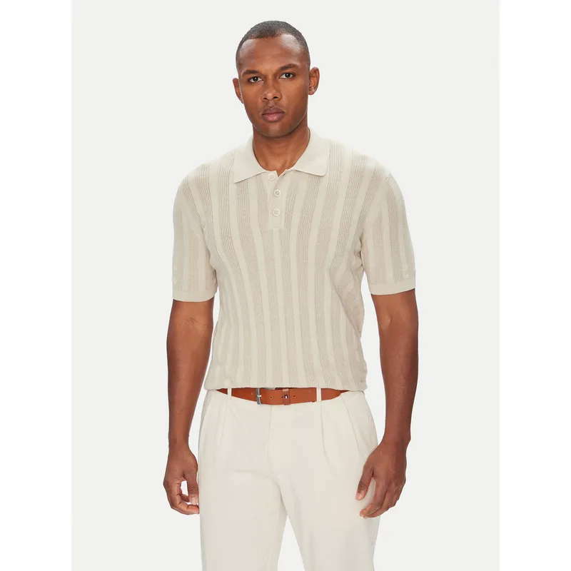 Baldessarini Polo B4 50024.5232 Μπεζ Slim Fit