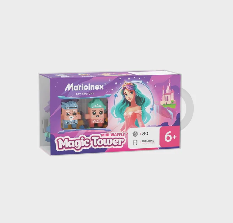 Παιχνίδι με τουβλάκια Marioinex Mini Waffle Princess - The Magic Towerl (80 τμχ.)