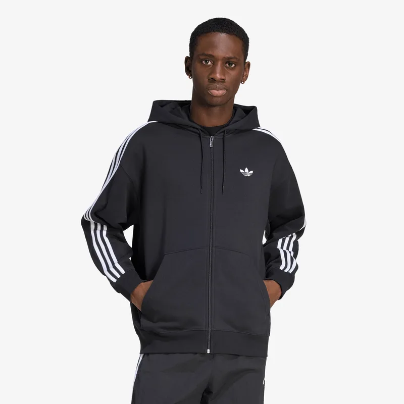 Φούτερ adidas Adicolor Oversize Full-Zip Hoodie Black XL