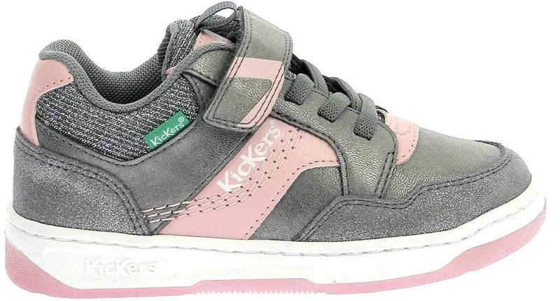 SNEAKERS KICKERS KICKARTING 972761 ΓΚΡΙ/ΡΟΖ/ΑΣΗΜΙ (EU:24)