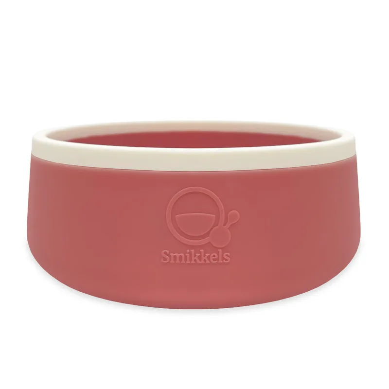 Μπολ Σιλικόνης (350ml) Smikkels Ροζ 63-30064