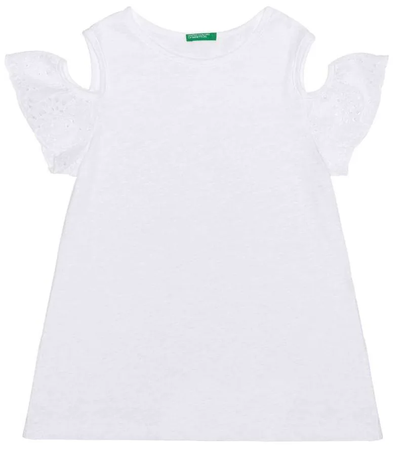 TOP BENETTON CA ΔΑΝΤΕΛΑ ΛΕΥΚΟ ΜΕΛΑΝΖΕ (82 CM)-(1-2 ΕΤΩΝ)