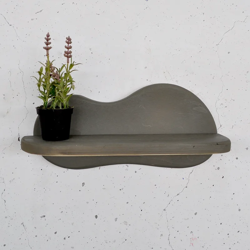 Ξύλινο Διακοσμητικό Ράφι Meh222 792Evl2956 (34x15x10 cm)
