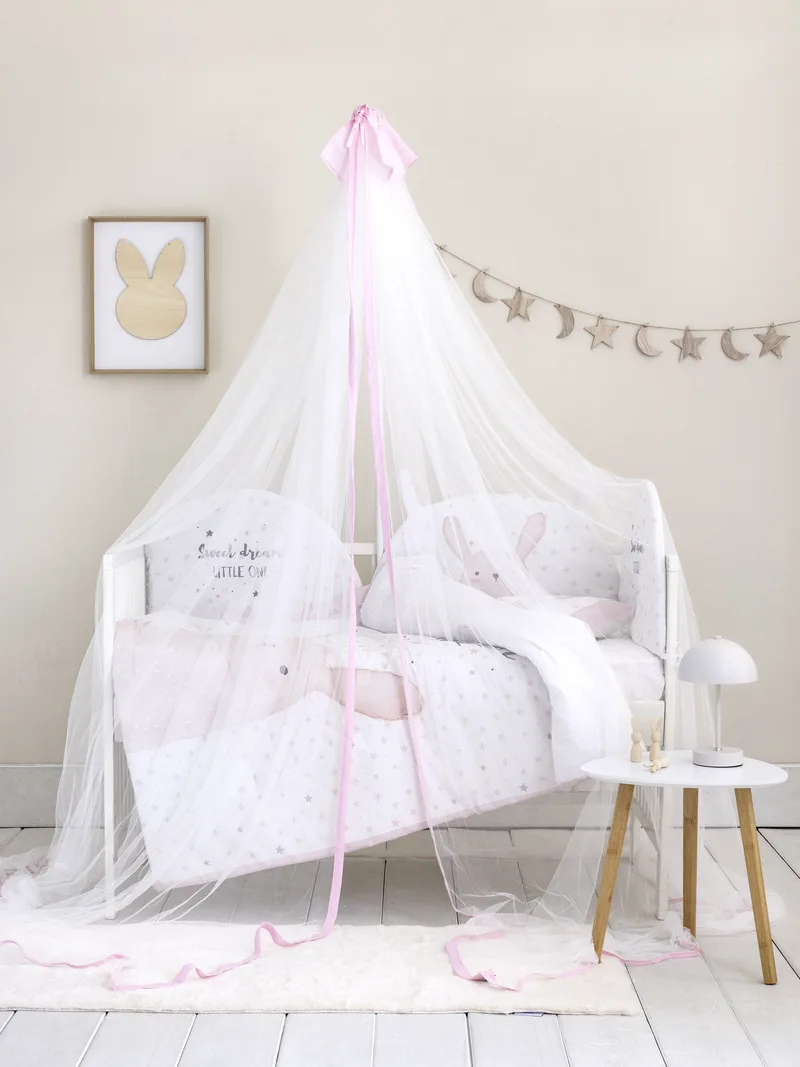 Κουνουπιέρα Nima Nappy Soft Ροζ 240x600