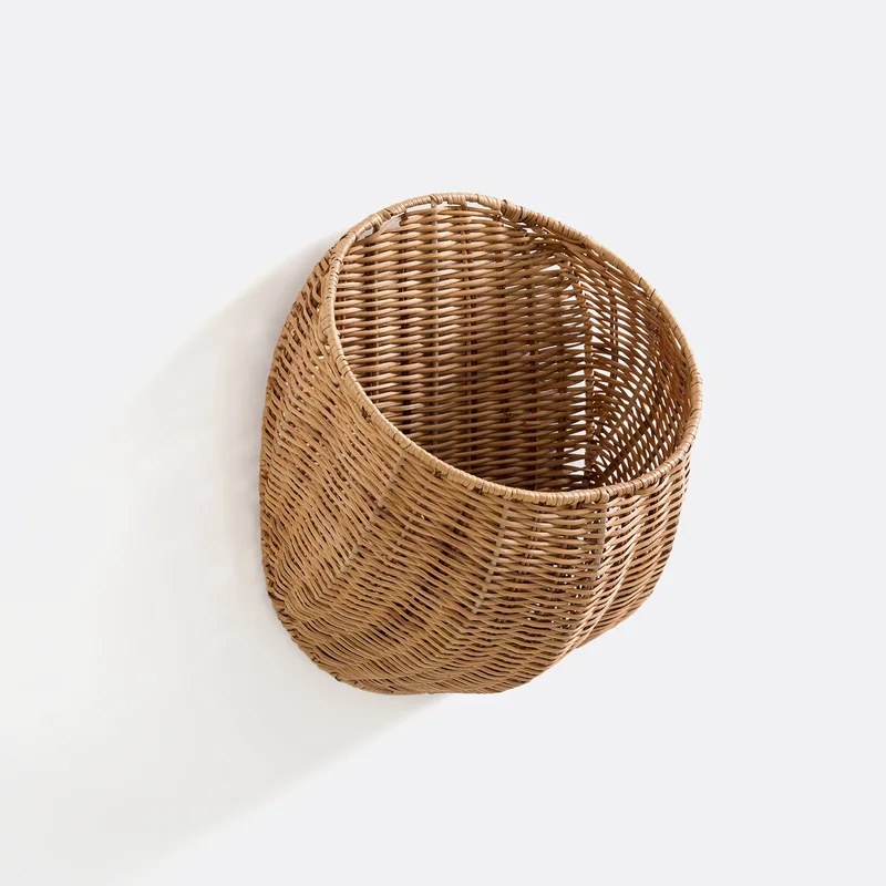 Κρεμαστό καλάθι από ρατάν Μ25xΠ31xΥ18cm