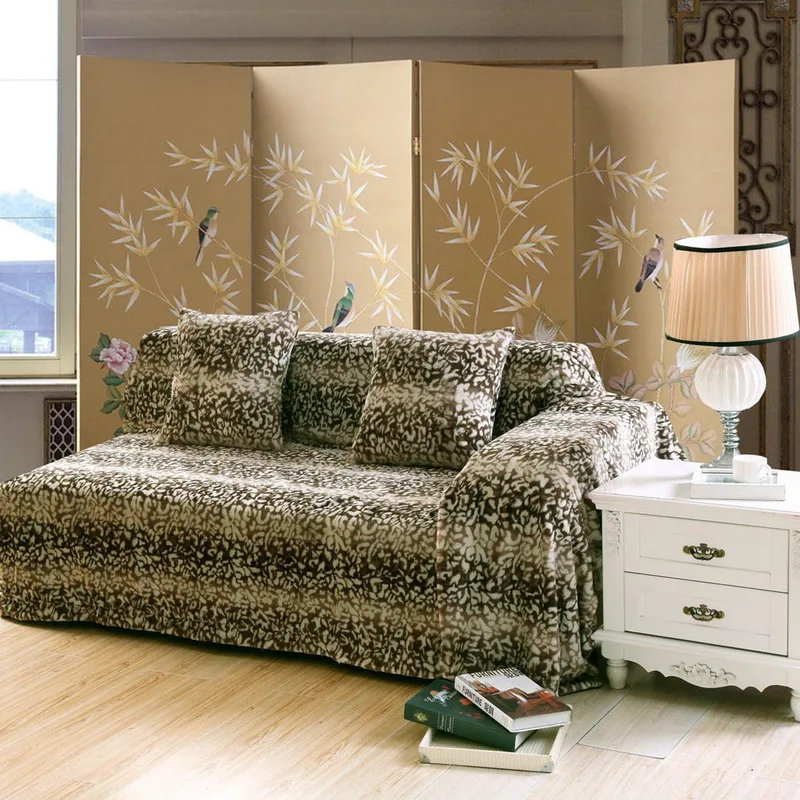 Μαξιλαροθήκη Διακόσμησης Silk Fashion Leopard Καφέ 45x45