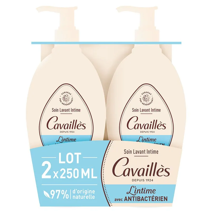 Cavaillès L'Intime Antibacterial - Cleaning care intima - SET of 2x250ml Lotto × 2