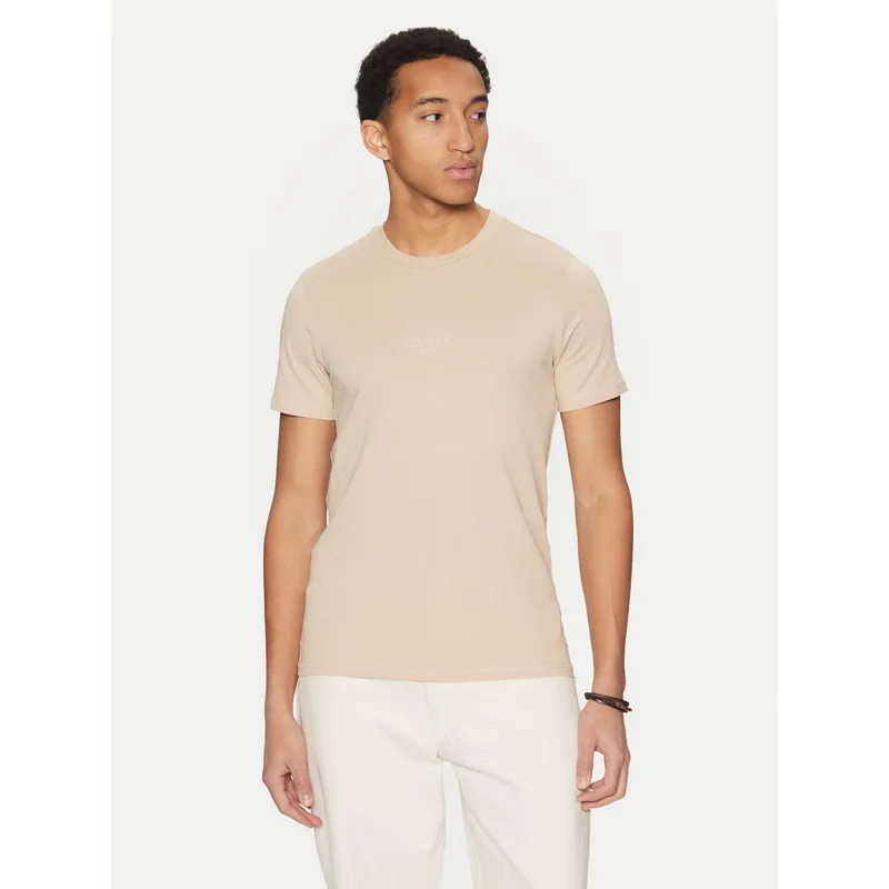 Guess T-Shirt M2YI72 I3Z14 Μπεζ Regular Fit