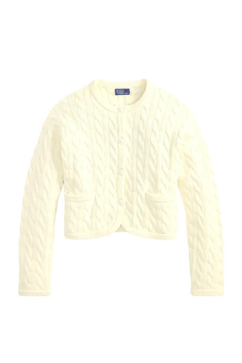 RALPH LAUREN ΖΑΚΕΤΑ ΠΛΕΚΤΟ CLASSICS ΤΣΕΠΕΣ ΕΚΡΟΥ