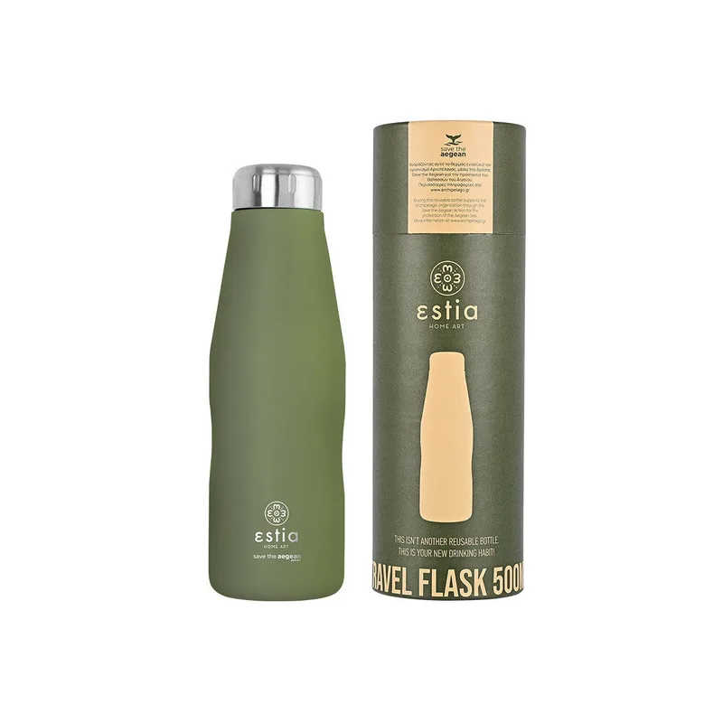 Estia Θερμός Travel Flask Save The Aegean 500Ml Forest Spirit