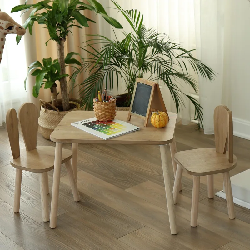 Σετ Παιδικού Τραπεζιού Bunny One Chair Set - Brown 517Bmb1106 (50x60x45)