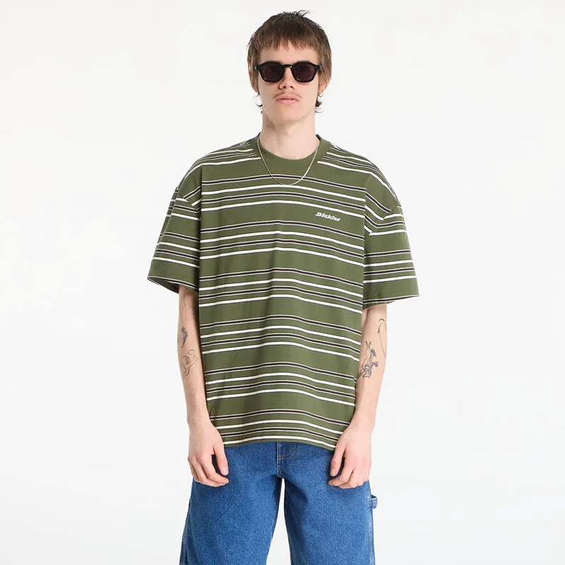 T-shirt Dickies East Liberty Stripe Ss Tee Cypress M