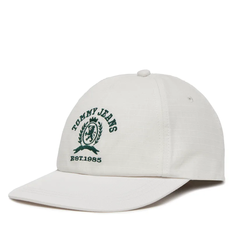 Καπέλο Jockey Tommy Jeans Tjm Crest Cap AM0AM13286 Λευκό