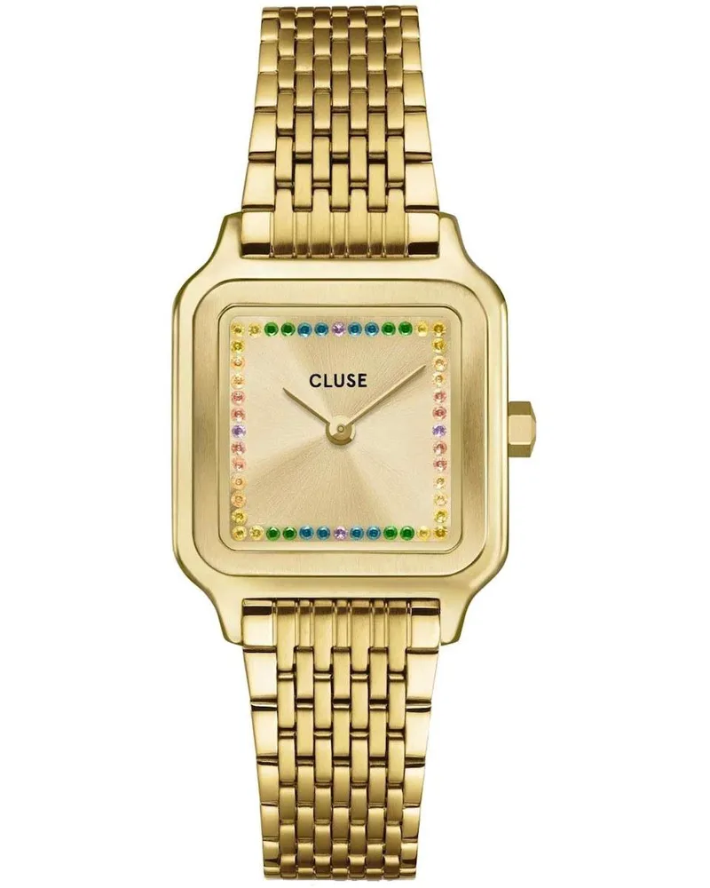 CLUSE Gracieuse Petite Crystals - CW11823, Χρυσό case with Stainless Steel Bracelet