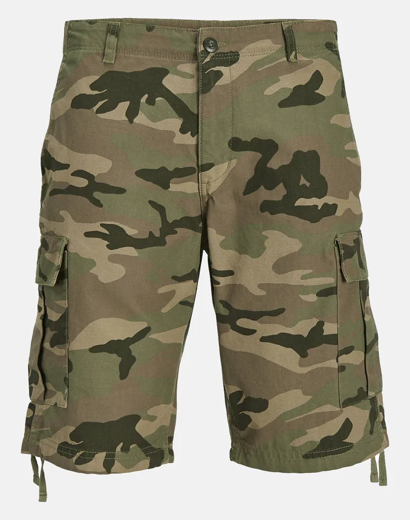 JACK&JONES JPSTCOLE BARKLEY CARGO SHORTS MID SN 12248685-FOREST NIGHT Multi