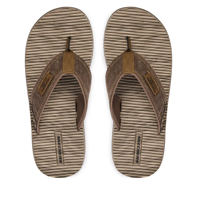 Σαγιονάρες Skechers Quill - Seaside 205719/BRN Καφέ