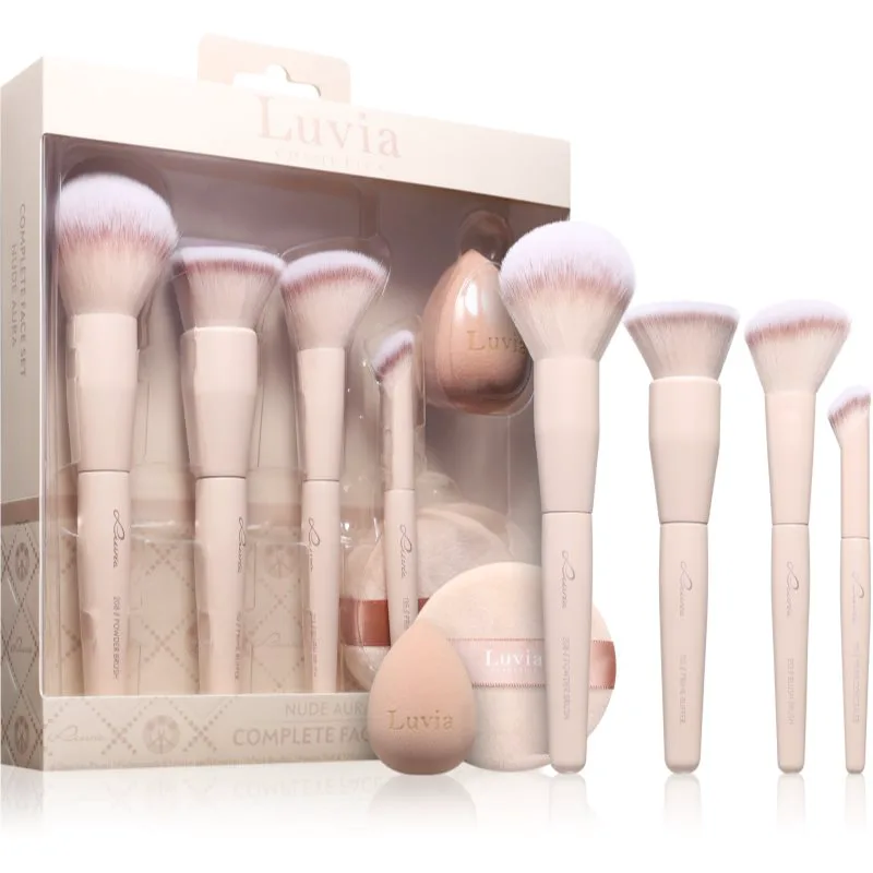 Luvia Cosmetics Complete Face Set Nude Aura σετ με πινέλα